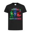 Детская футболка PJ Masks Birthday 3 Черный фото