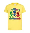 Детская футболка PJ Masks Birthday 3 Лимонный фото