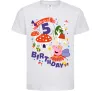 Дитяча футболка Peppa Pig birthday 5 Білий фото