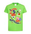 Детская футболка Peppa Pig birthday 5 Лаймовый фото