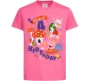 Дитяча футболка Peppa Pig magical 4 Birthday Яскраво-рожевий фото