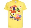 Дитяча футболка Peppa Pig magical 4 Birthday Лимонний фото