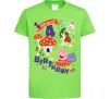 Дитяча футболка Peppa Pig magical 4 Birthday Лаймовий фото