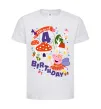 Дитяча футболка Peppa Pig magical 4 Birthday Білий фото