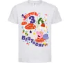 Детская футболка Peppa Pig Magical 3 Birthday Белый фото