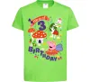 Детская футболка Peppa Pig Magical 3 Birthday Лаймовый фото