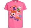 Дитяча футболка Peppa Pig magical 2 Birthday Яскраво-рожевий фото
