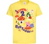 Дитяча футболка Peppa Pig magical 2 Birthday Лимонний фото