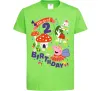 Дитяча футболка Peppa Pig magical 2 Birthday Лаймовий фото