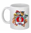 Чашка керамічна Paw Patrol 6 Birthday Білий фото