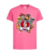 Детская футболка Paw Patrol 6 Birthday Ярко-розовый фото