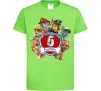 Детская футболка Щенячий патруль 5 День Народження Лаймовый фото