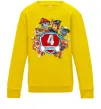 Дитячий світшот Paw Patrol 4 birthday Сонячно жовтий фото
