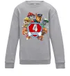 Дитячий світшот Paw Patrol 4 birthday Сірий меланж фото