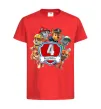 Детская футболка Paw Patrol 4 birthday Красный фото