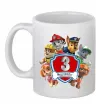 Чашка керамическая Paw patrol 3 Birthday Белый фото