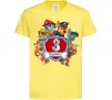 Дитяча футболка Paw patrol 3 Birthday Лимонний фото