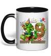 Чашка з кольоровою ручкою Minecraft birthday 9 Чорний фото