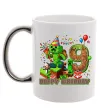 Чашка з кольоровою ручкою Minecraft birthday 9 Срібло фото