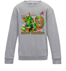 Дитячий світшот Minecraft birthday 9 Дитячий світшот Minecraft birthday 9