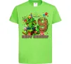 Дитяча футболка Minecraft birthday 9 Лаймовий фото