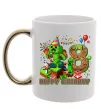Чашка з кольоровою ручкою Minecraft Birthday 8 Золото фото
