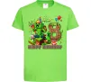 Дитяча футболка Minecraft Birthday 8 Лаймовий фото