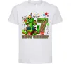 Дитяча футболка Minecraft birthday 7 Білий фото