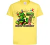 Дитяча футболка Minecraft birthday 7 Лимонний фото