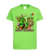 Дитяча футболка Minecraft birthday 6 Лаймовий фото