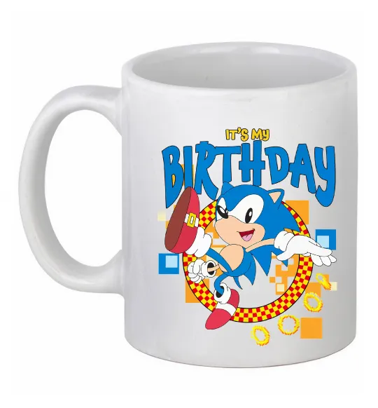 Чашка керамічна Sonic Birthday Білий фото