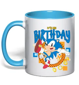 Чашка з кольоровою ручкою Свинка Пеппа Мій 2 День Народження Лимонний фото