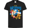Дитяча футболка Sonic Birthday Чорний фото