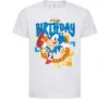 Дитяча футболка Sonic Birthday Білий фото