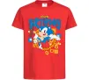 Дитяча футболка Sonic Birthday Червоний фото
