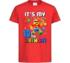 Дитяча футболка Lego birthday 10 Червоний фото
