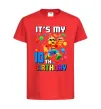 Детская футболка Lego birthday 10 Красный фото