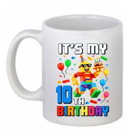 Чашка керамическая Lego birthday 10