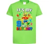 Дитяча футболка Lego birthday 9 Лаймовий фото