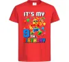 Дитяча футболка Lego birthday 9 Червоний фото
