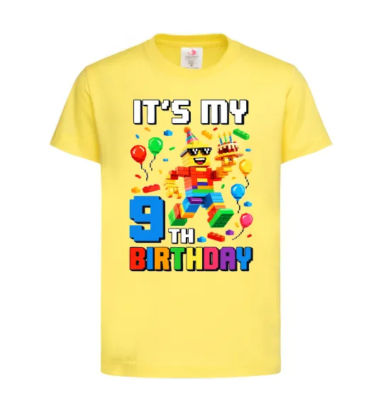 Детская футболка Lego birthday 9 Лимонный фото