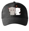 Кепка Котики Peach and Goma Черный фото