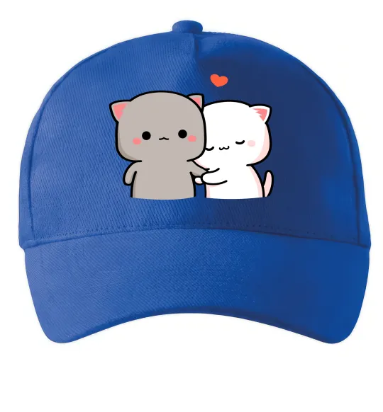 Кепка Котики Peach and Goma Ярко-синий фото