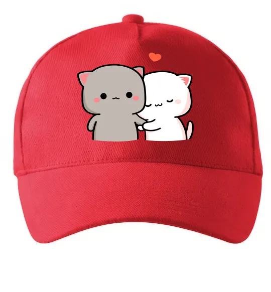 Кепка Котики Peach and Goma Красный фото