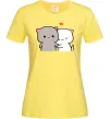 Женская футболка Котики Peach and Goma Лимонный фото