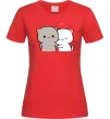 Женская футболка Котики Peach and Goma Красный фото