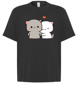 Футболка Оверсайз Котики Peach and Goma