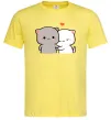Мужская футболка Котики Peach and Goma Лимонный фото
