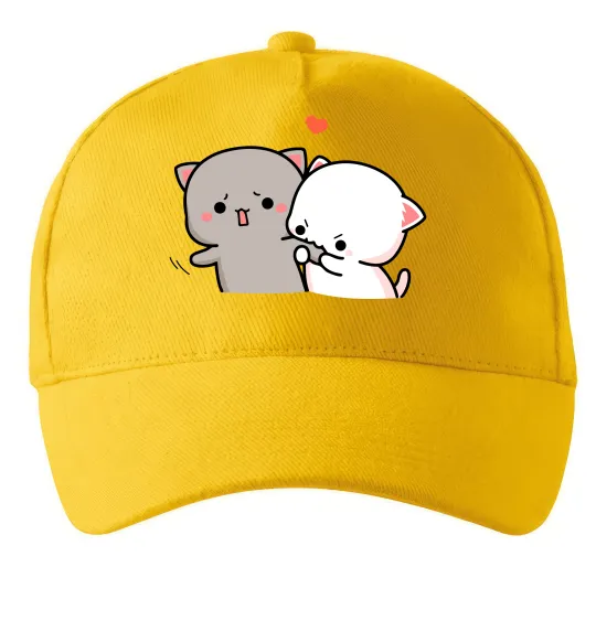 Кепка Котики Goma and Peach Солнечно желтый фото