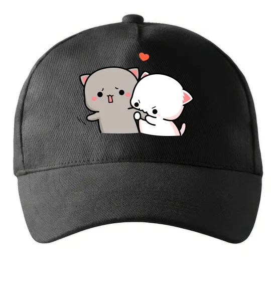 Кепка Котики Goma and Peach Черный фото